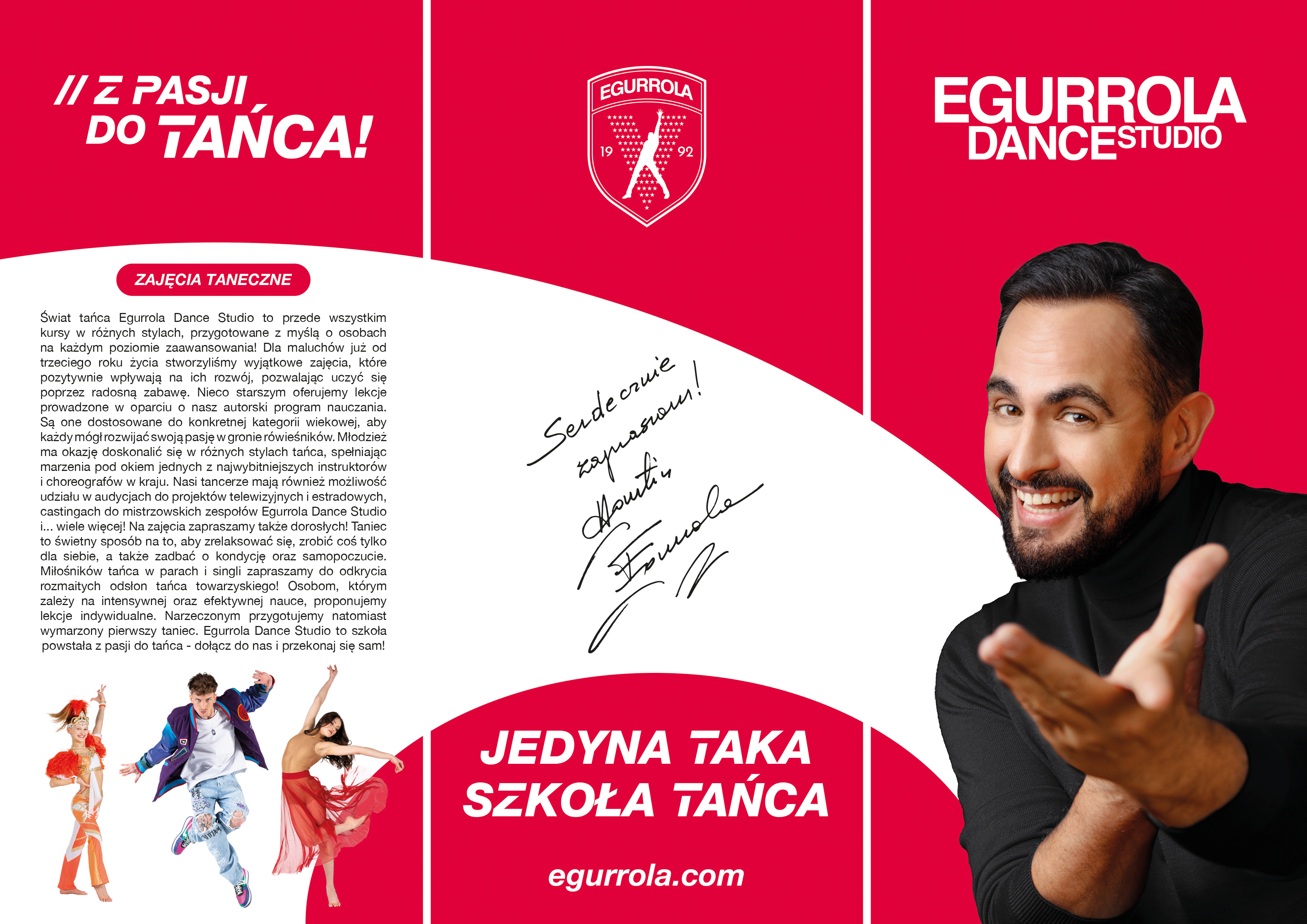 Front of the Egurrola Dance Studio folder